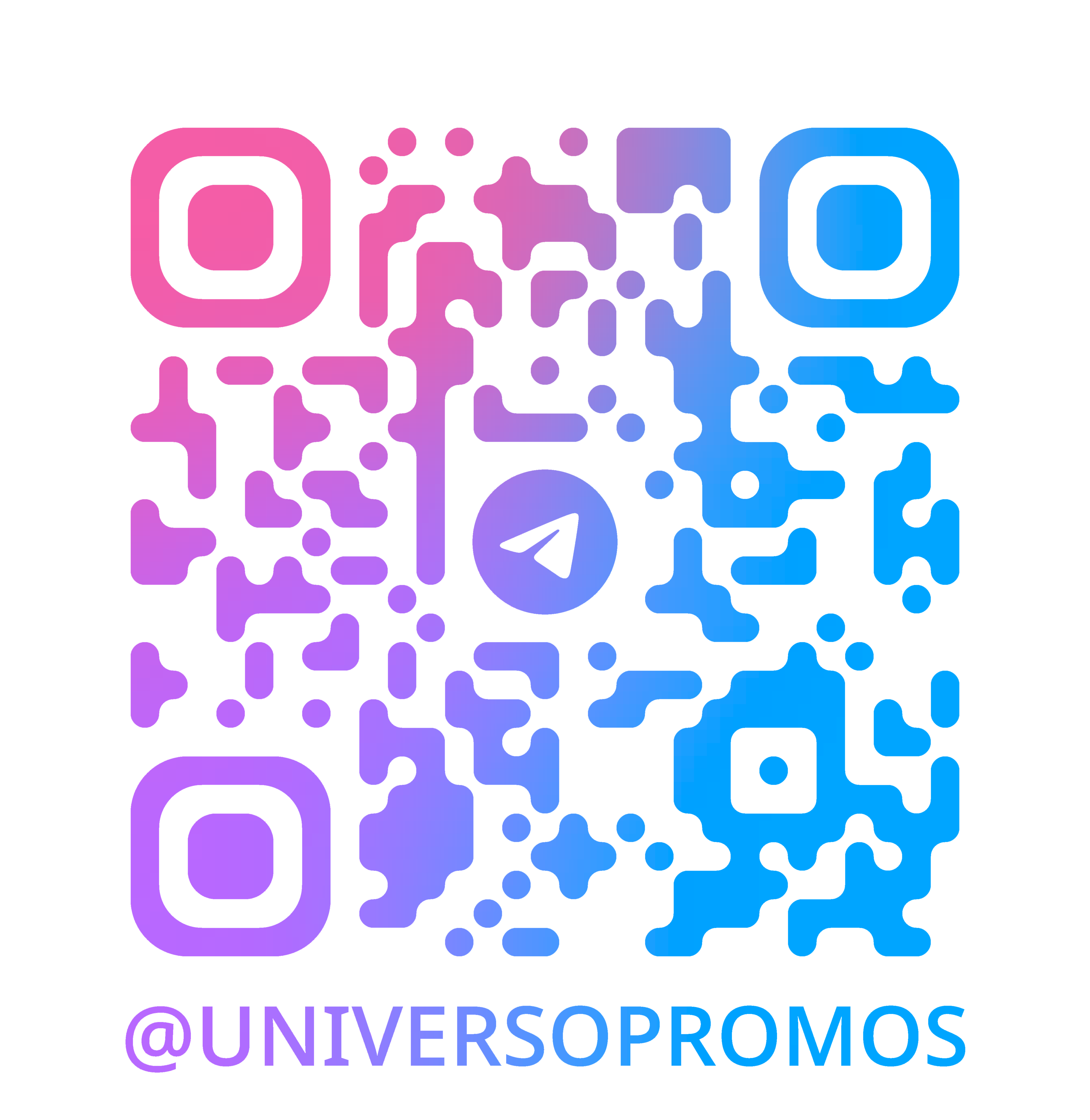 QR code para entrar no grupo Universo Promos